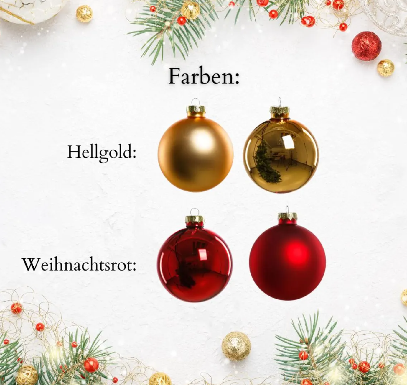 Personalisierte, gravierte Christbaumkugel aus Glas