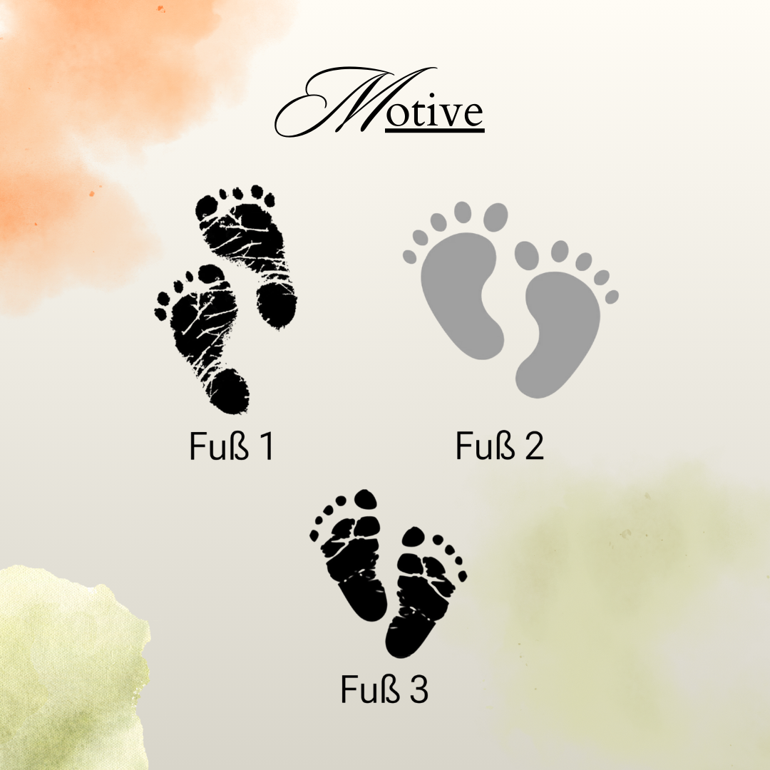 Personalisierter Holz-Schlüsselanhänger mit Baby-Daten