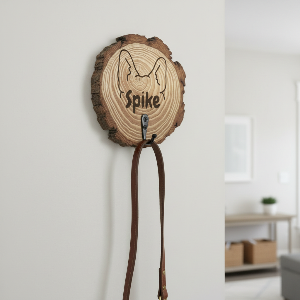 Hundeleinenhalter, Holz