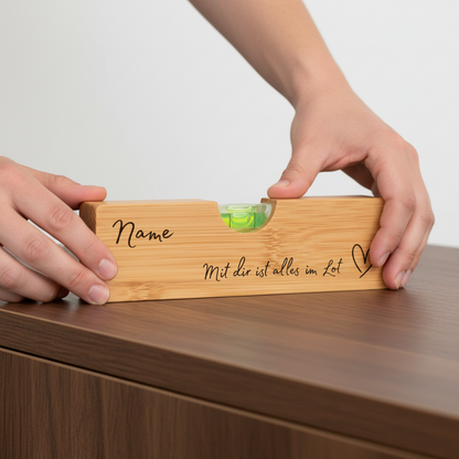 Wasserwaage mit Flaschenöffner, Geschenk für Männer