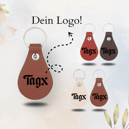 Gravierter PU-Leder-Schlüsselanhänger – Personalisiert
