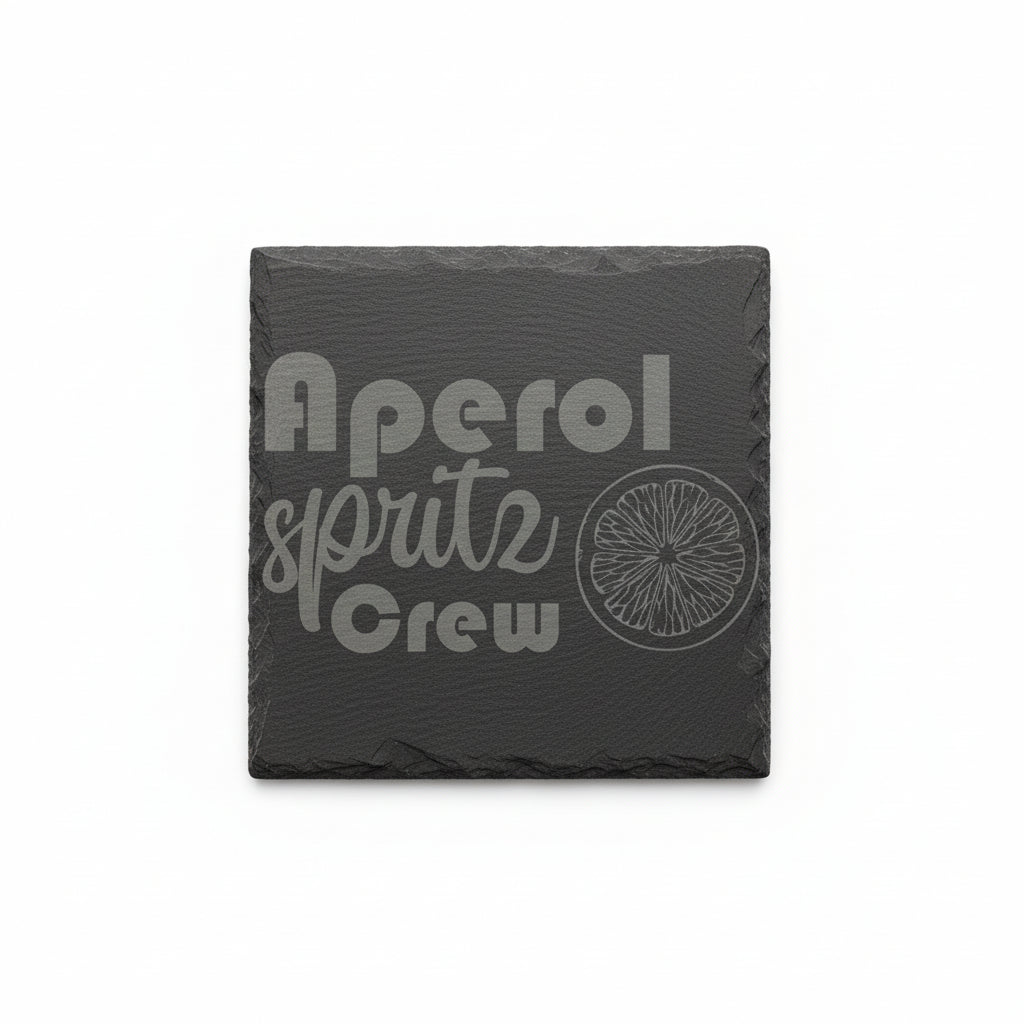 Schiefer-Untersetzer – Personalisiert für Aperol-Liebhaber