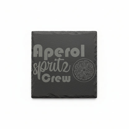 Schiefer-Untersetzer – Personalisiert für Aperol-Liebhaber