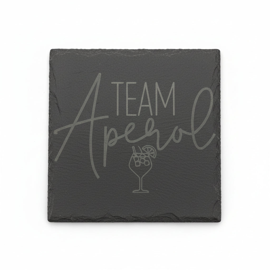Schiefer-Untersetzer – Personalisiert für Aperol-Liebhaber