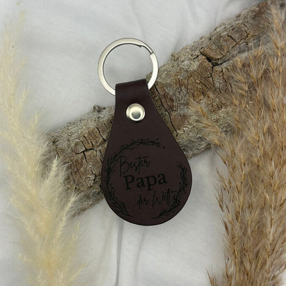 PU-Leder-Schlüsselanhänger – Für Papa, Mama, Opa & Oma
