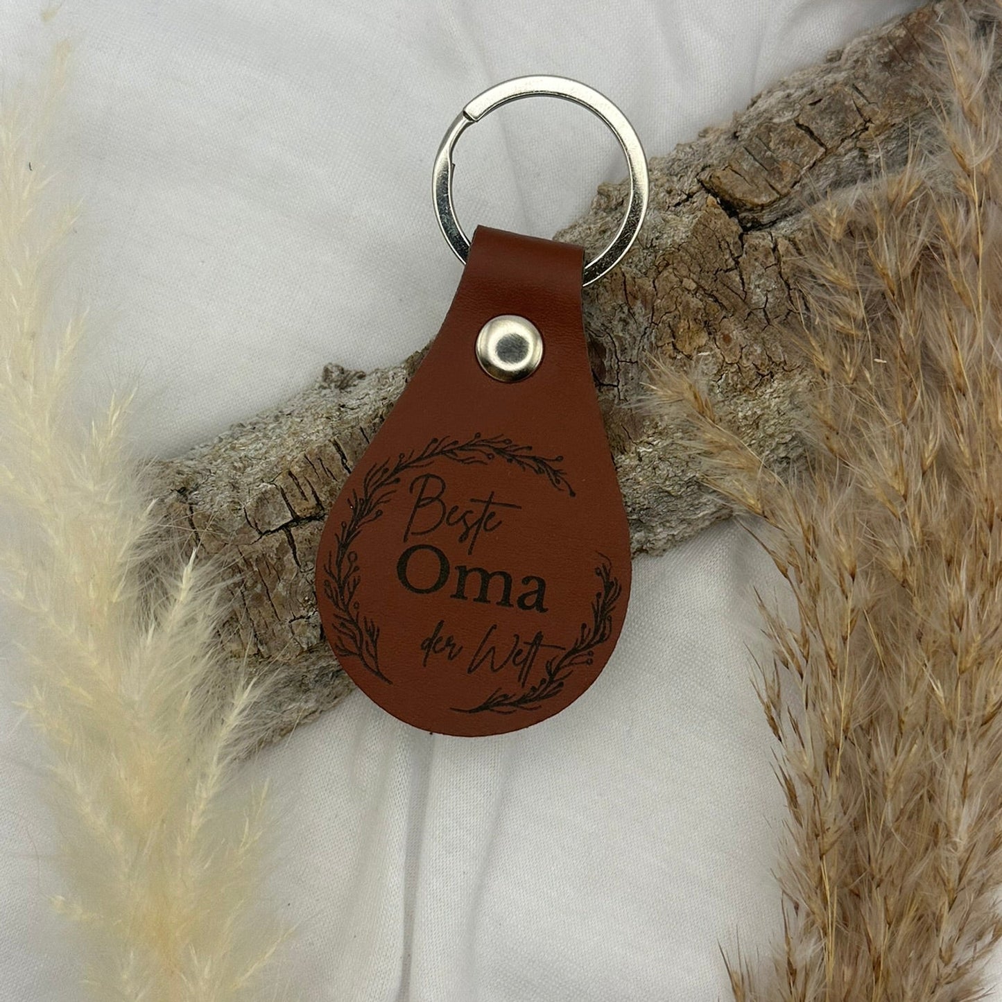 PU-Leder-Schlüsselanhänger – Für Papa, Mama, Opa & Oma