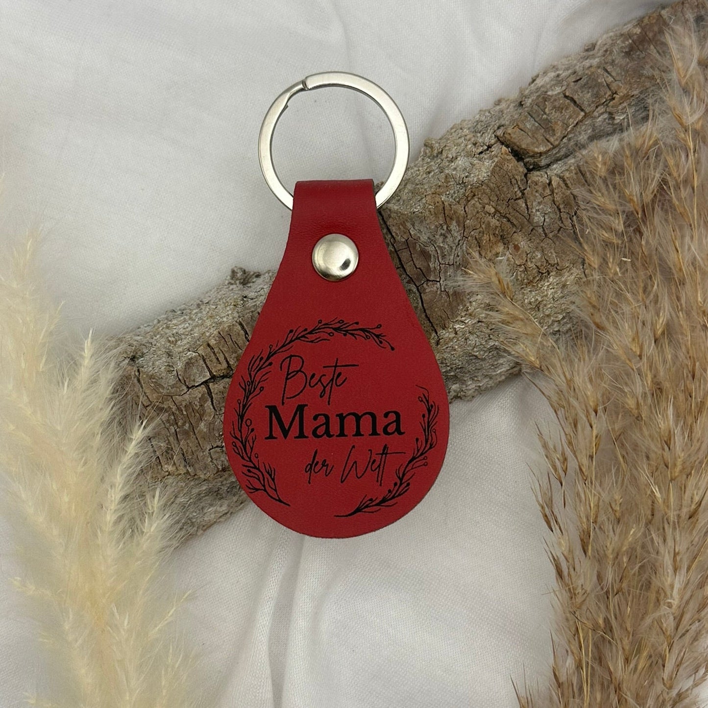 PU-Leder-Schlüsselanhänger – Für Papa, Mama, Opa & Oma