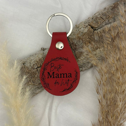 PU-Leder-Schlüsselanhänger – Für Papa, Mama, Opa & Oma