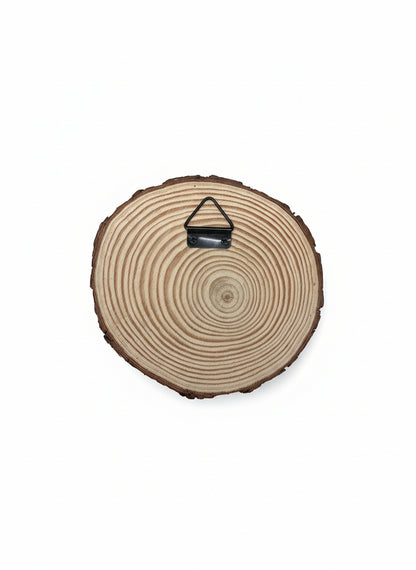 Hundeleinen-Halter aus Holzscheibe mit Name & Motiv