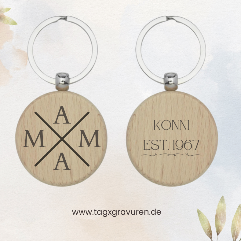 Schlüsselanhänger MAMA Gravur