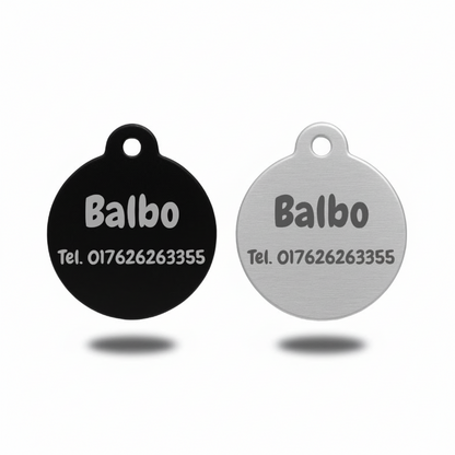 Personalisierte Hundemarke aus Aluminium