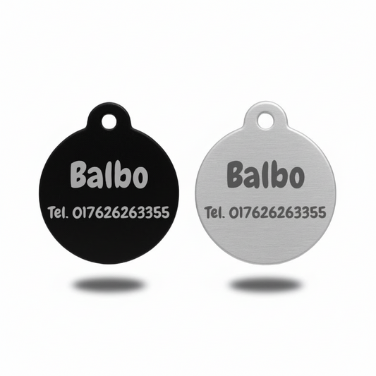 Personalisierte Hundemarke aus Aluminium