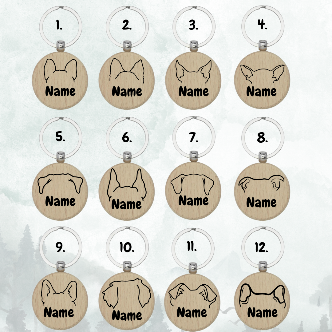 Für Hundemamas & Hundepapas – personalisierter Holzanhänger