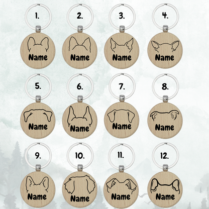 Für Hundemamas & Hundepapas – personalisierter Holzanhänger