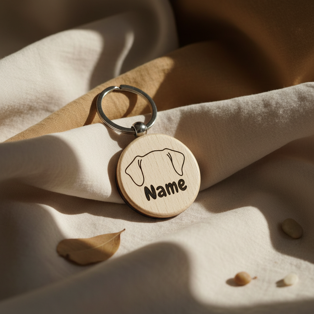 Für Hundemamas & Hundepapas – personalisierter Holzanhänger