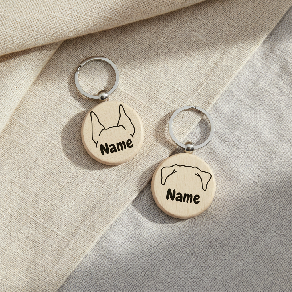 Für Hundemamas & Hundepapas – personalisierter Holzanhänger