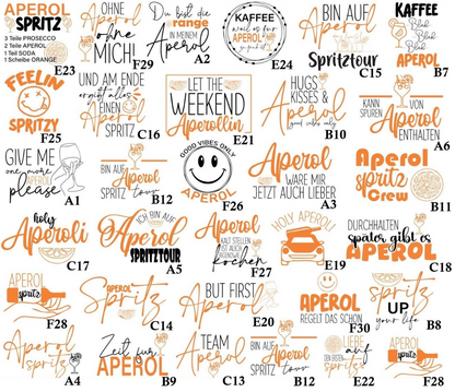 Runde Kork-Untersetzer – Personalisiert für Aperol-Liebhaber