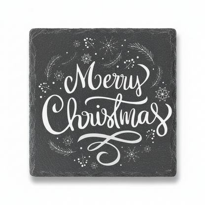 Schiefer-Untersetzer – Personalisierbare Weihnachtsmotive