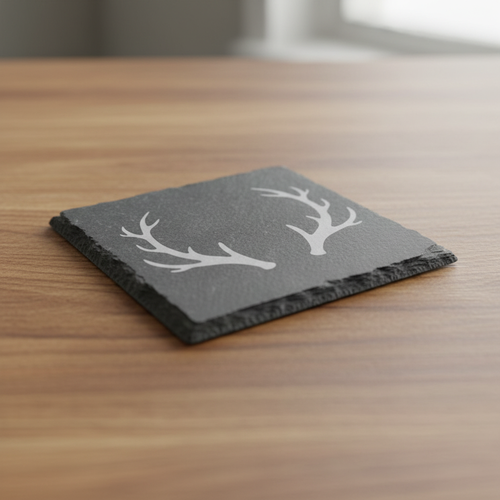 Schiefer-Untersetzer – Personalisierbare Weihnachtsmotive