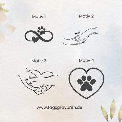 Personalisierter Holz-Schlüsselanhänger mit Hundename