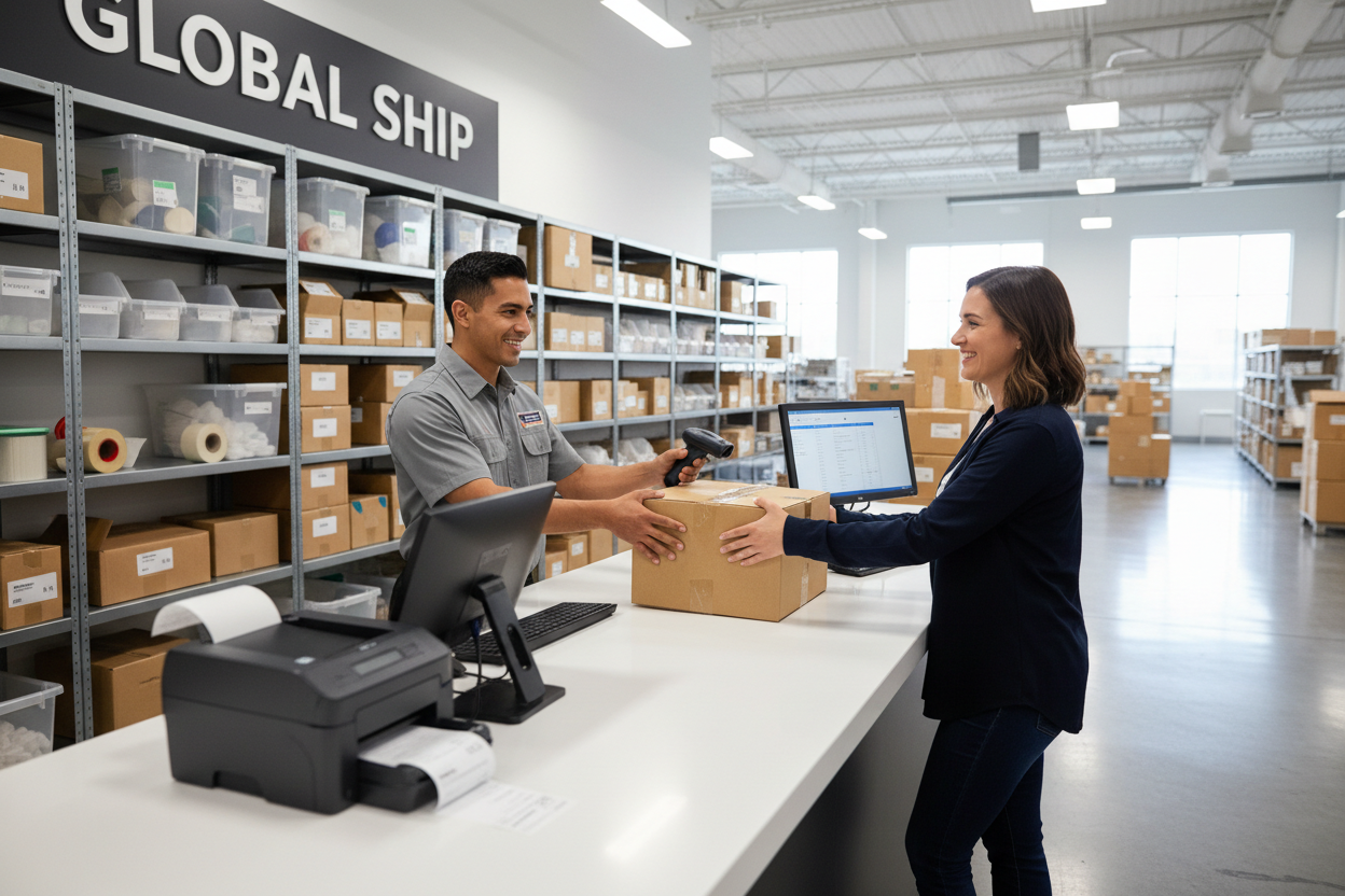 Abgabe bei Versanddienstleister