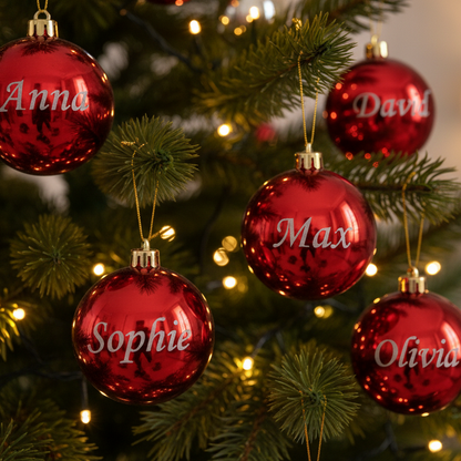 Personaliserte Christbaumkugeln