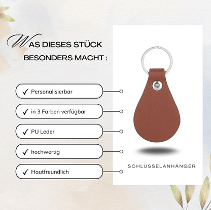 PU-Leder-Schlüsselanhänger – Für Papa, Mama, Opa & Oma